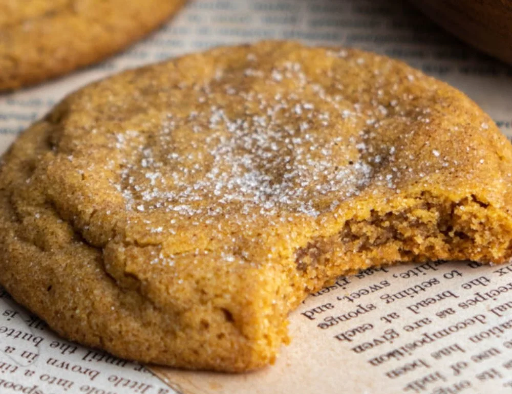 Chewy pumpkin cookies from In Bloom Bakery, perfect for autumn treats.