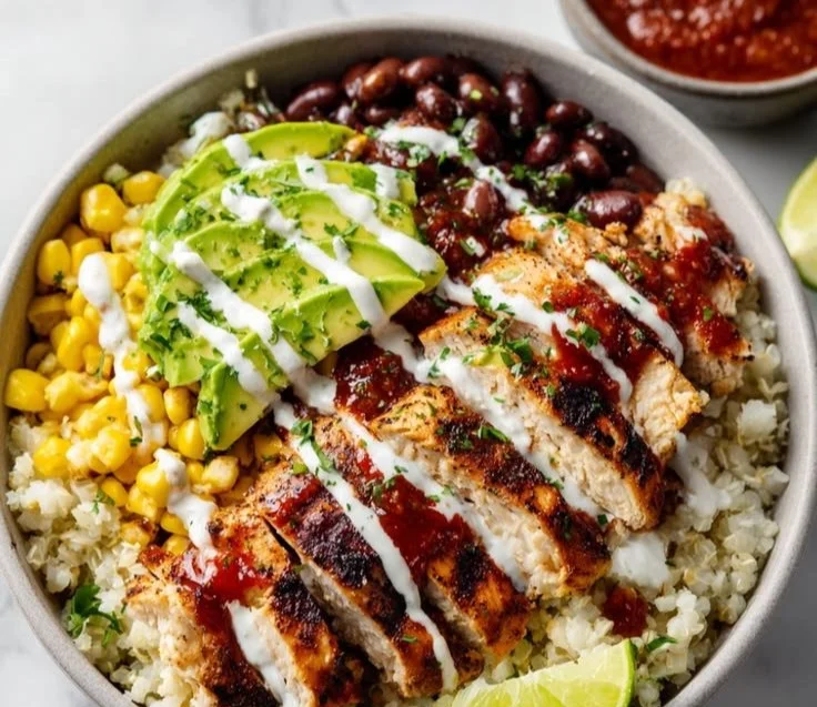 Low carb burrito bowl recipe for fat loss in 30 minutes
