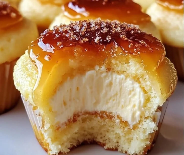 Delicious homemade crème brûlée with a caramelized sugar topping