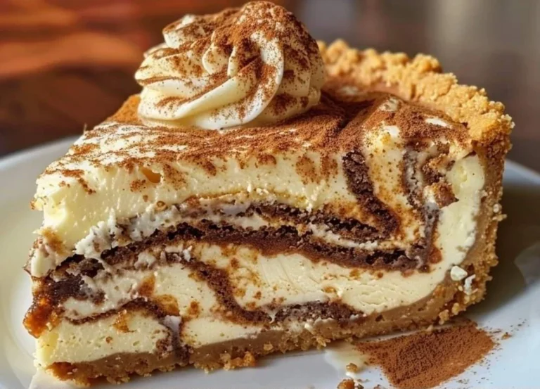 Delicious homemade cheesecake slice with caramel topping