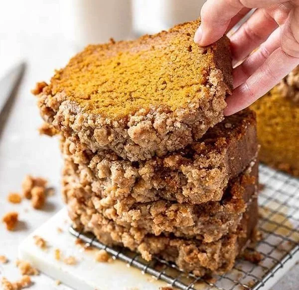 Delicious homemade pumpkin bread baked to perfection